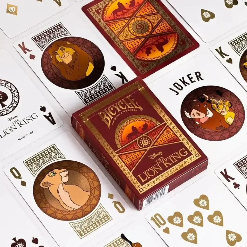 Disney The Lion King Inspired Playing Cards by Bicycle – Premium Collector’s Deck - Naivri