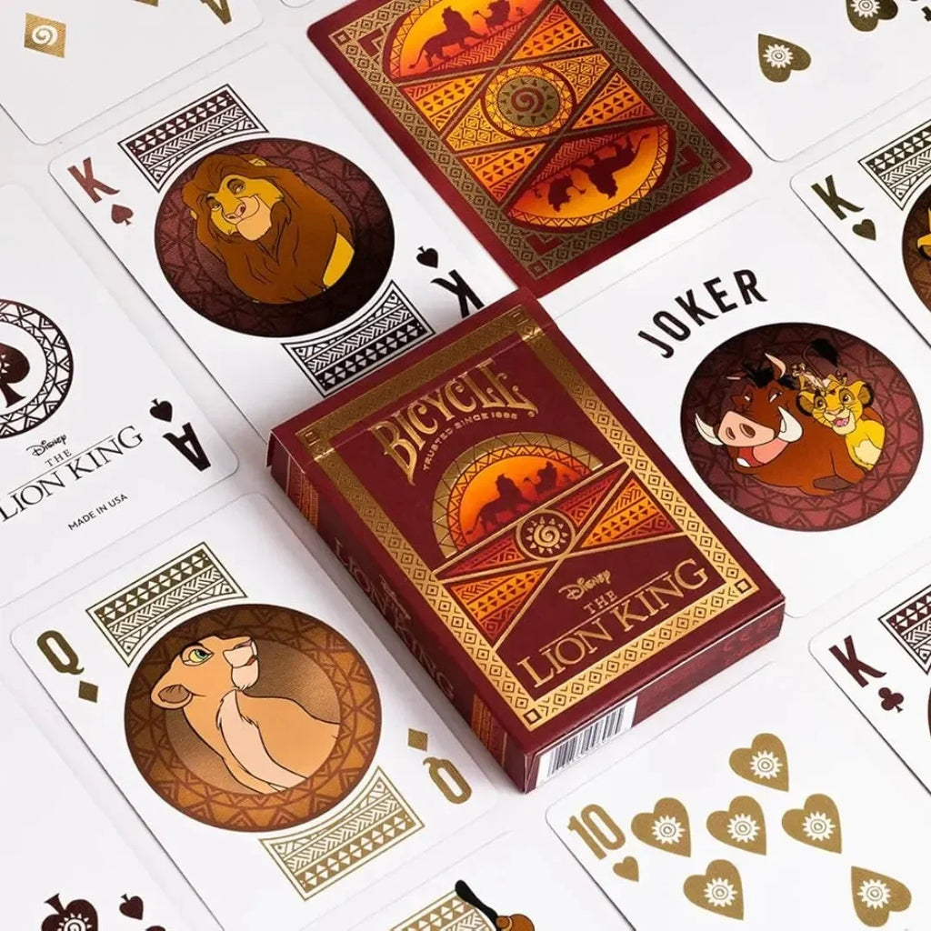 Disney The Lion King Inspired Playing Cards by Bicycle – Premium Collector’s Deck - Naivri