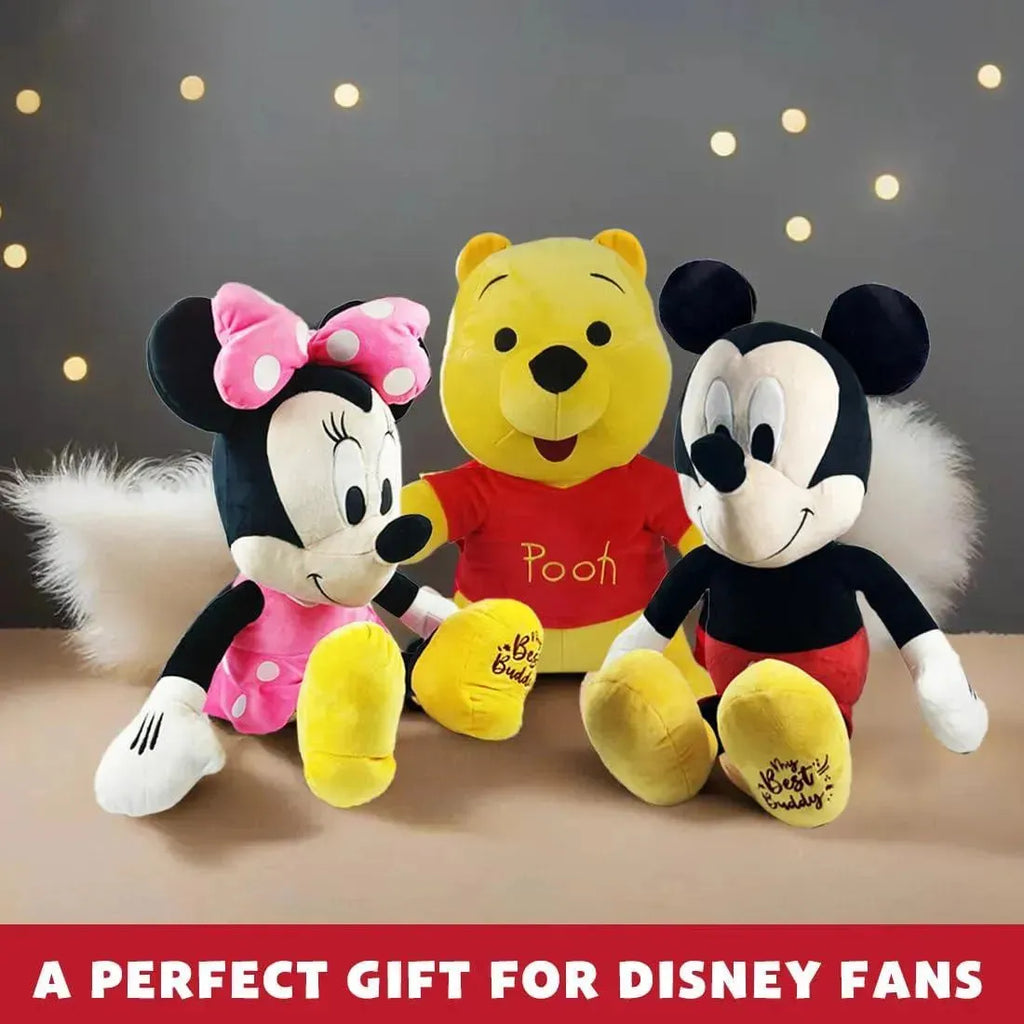Disney Winnie the Pooh 16-Inch Plush Toy – Soft & Cuddly Large Stuffed Toy for Kids and Disney Fans - Naivri