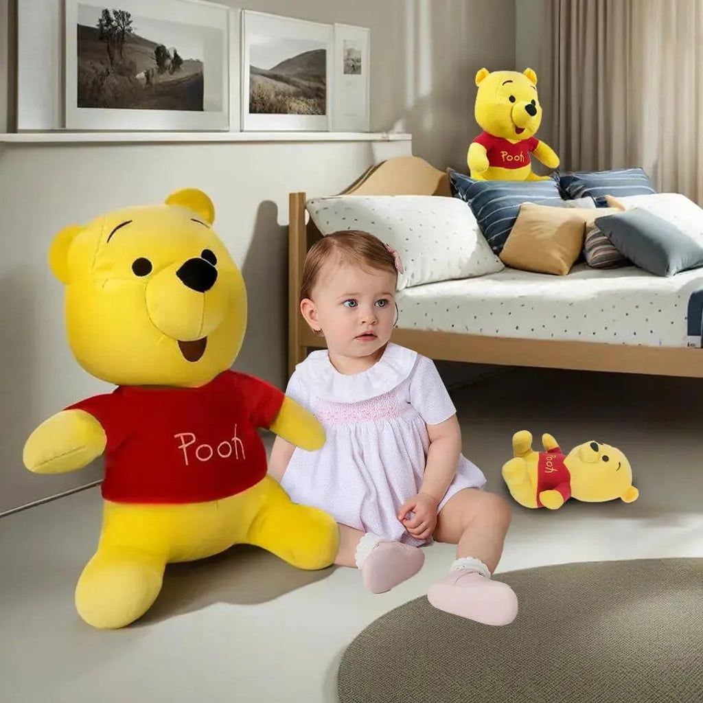 Disney Winnie the Pooh 16-Inch Plush Toy – Soft & Cuddly Large Stuffed Toy for Kids and Disney Fans - Naivri