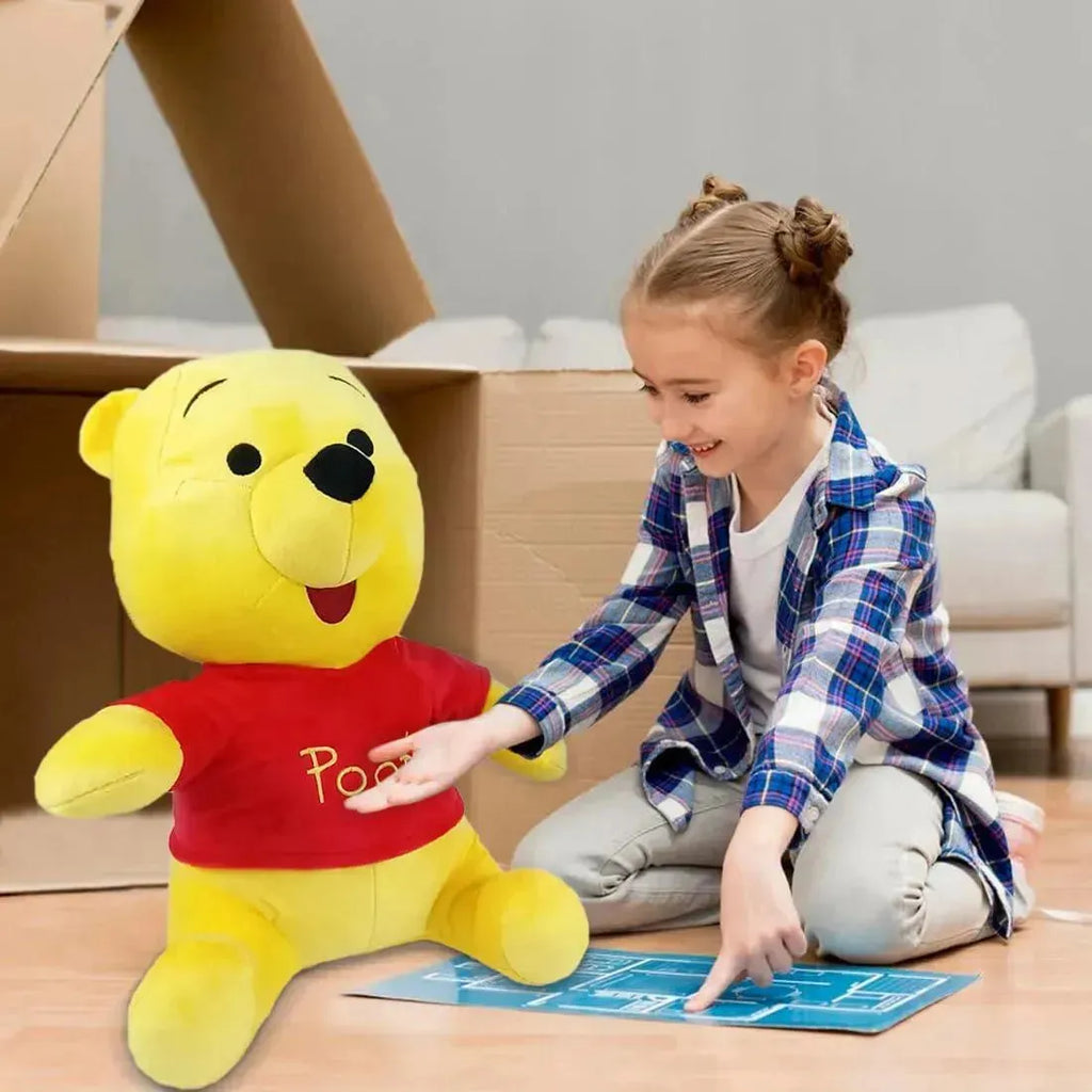 Disney Winnie the Pooh 16-Inch Plush Toy – Soft & Cuddly Large Stuffed Toy for Kids and Disney Fans - Naivri