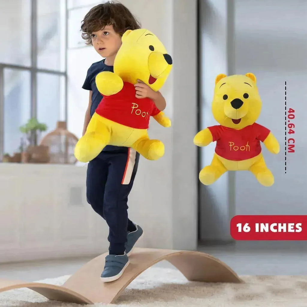Disney Winnie the Pooh 16-Inch Plush Toy – Soft & Cuddly Large Stuffed Toy for Kids and Disney Fans - Naivri