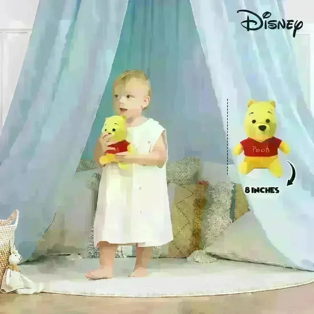 Disney Winnie the Pooh Soft Toy – 8 Inches Plush Cuddle Buddy for Kids & Collectors - Naivri