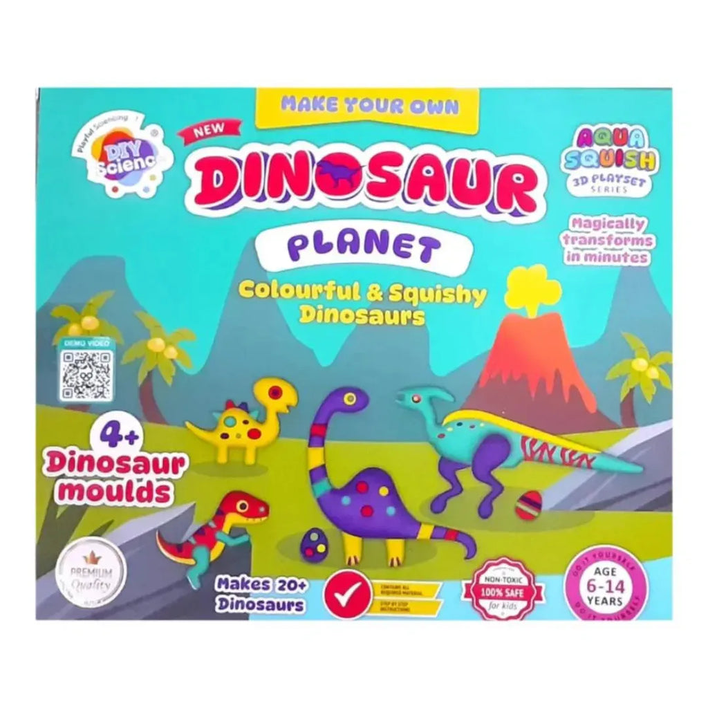 Diy Science Aqua Squish 3D Playset Series Dinosaur Planet - Naivri