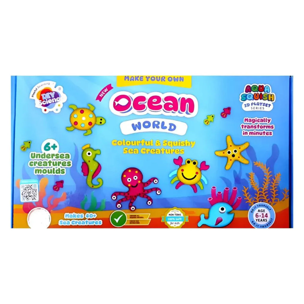 Diy Science Aqua Squish 3D Playset Series Ocean World - Naivri