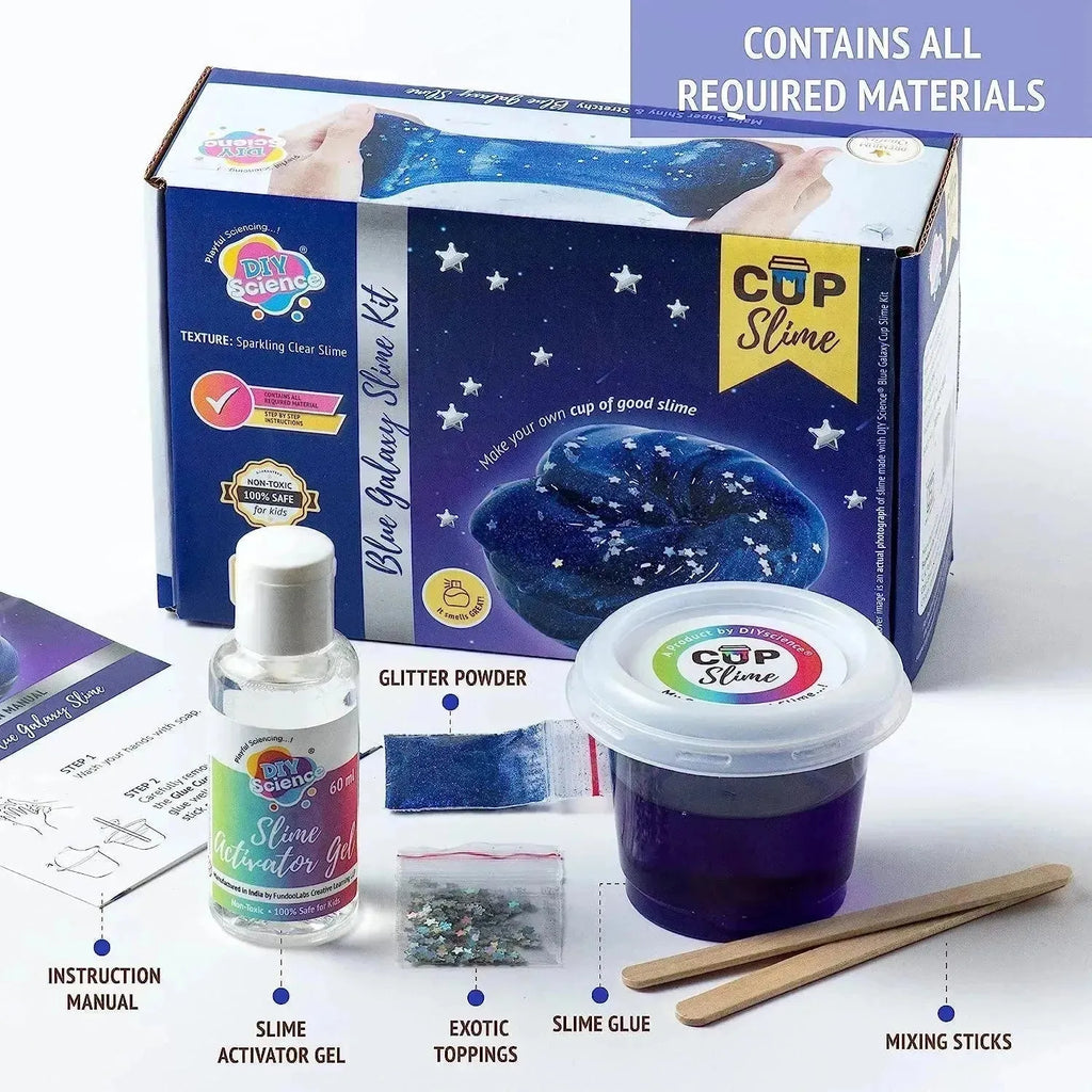 Diy Science Blue Galaxy Slime Kit - Naivri