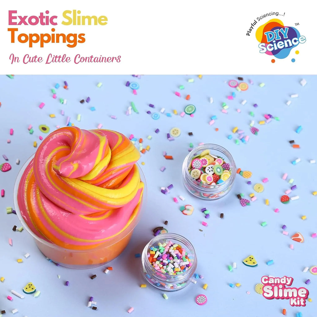 DIY Science Candy Slime Kit – Colorful Scented Slime Making Set for Kids Ages 6+ | Safe, Non-Toxic, STEM-Based DIY Toy – Made in India - Naivri