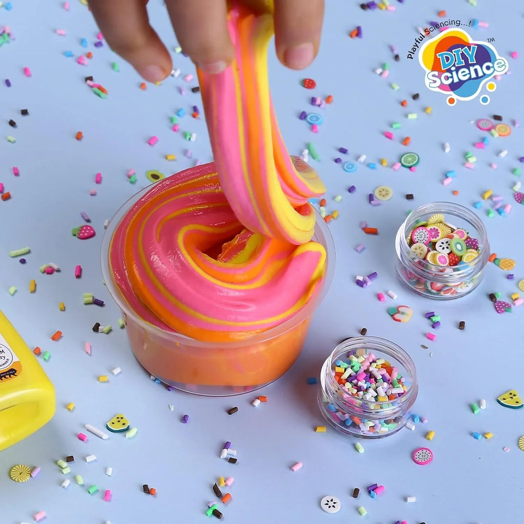 DIY Science Candy Slime Kit – Colorful Scented Slime Making Set for Kids Ages 6+ | Safe, Non-Toxic, STEM-Based DIY Toy – Made in India - Naivri