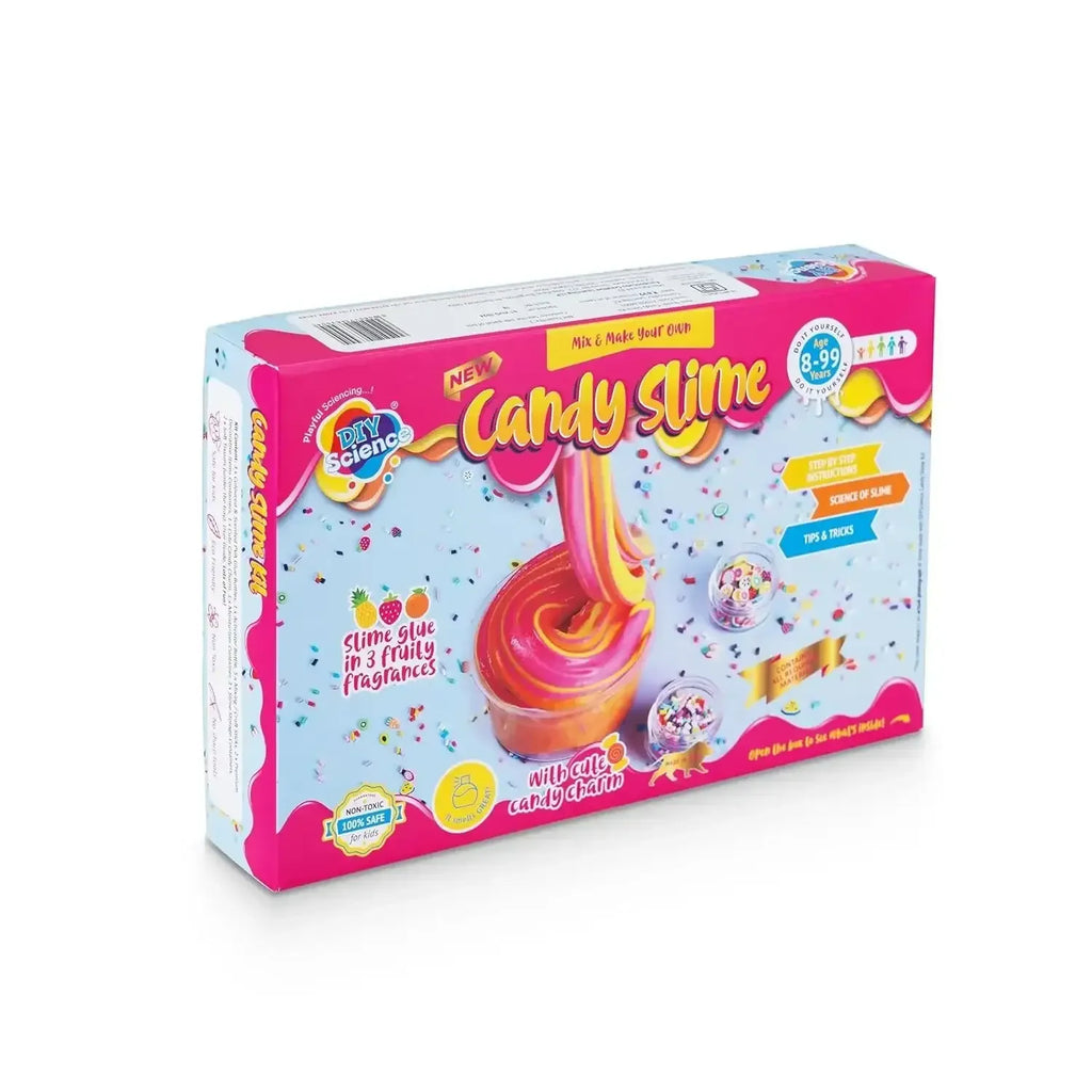 DIY Science Candy Slime Kit – Colorful Scented Slime Making Set for Kids Ages 6+ | Safe, Non-Toxic, STEM-Based DIY Toy – Made in India - Naivri