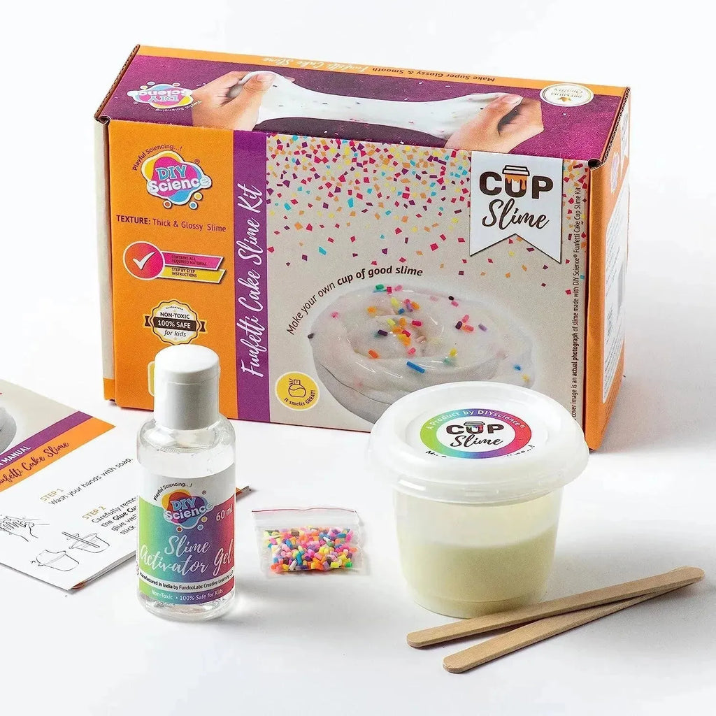 Diy Science Funfetti Cake Slime Kit - Naivri