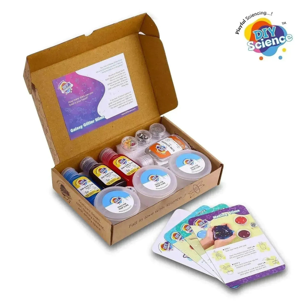 Diy Science Galaxy Glitter Slime Kit - Naivri