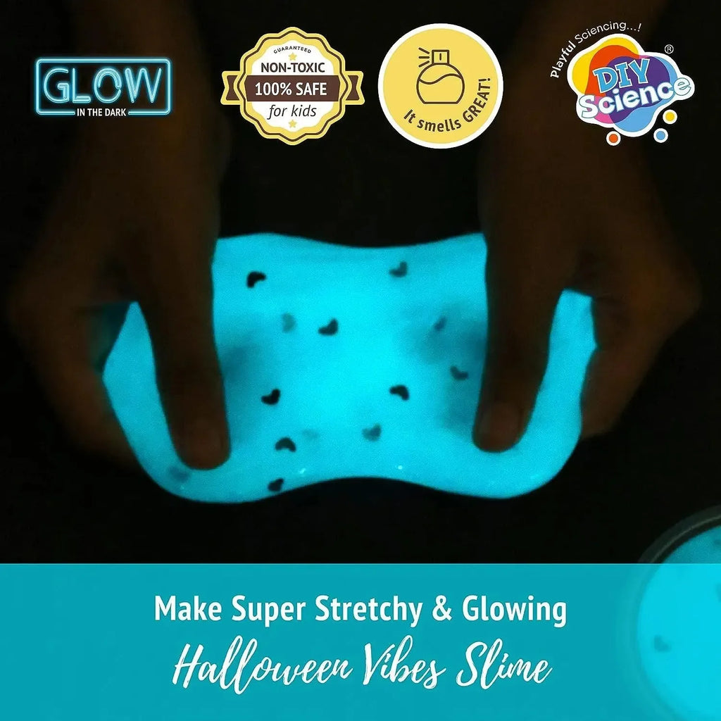 Diy Science Glow In The Dark Halloween Vibes Slime Kit - Naivri