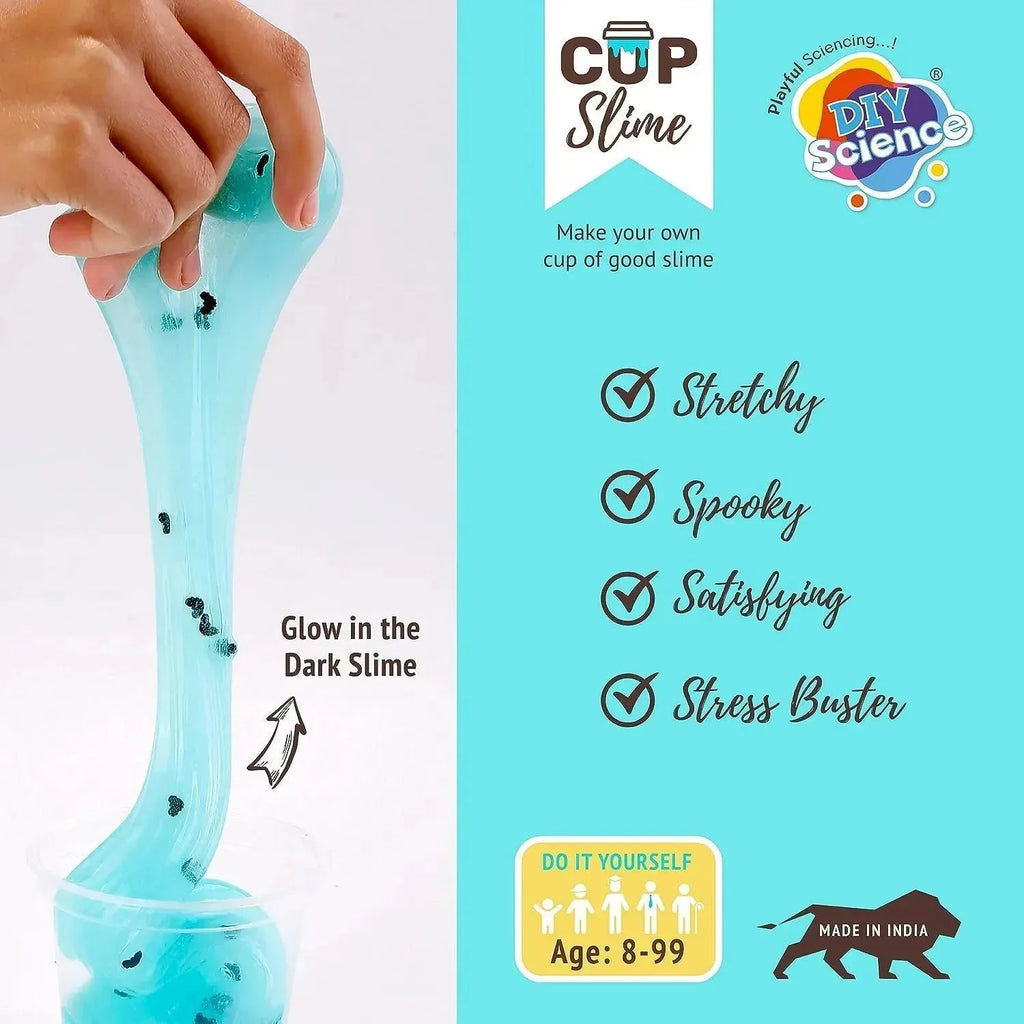 Diy Science Glow In The Dark Halloween Vibes Slime Kit - Naivri