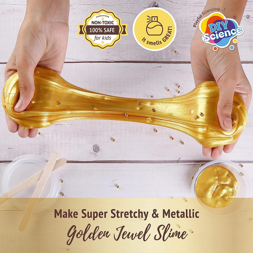 Diy Science Golden Jewel Slime Kit - Naivri