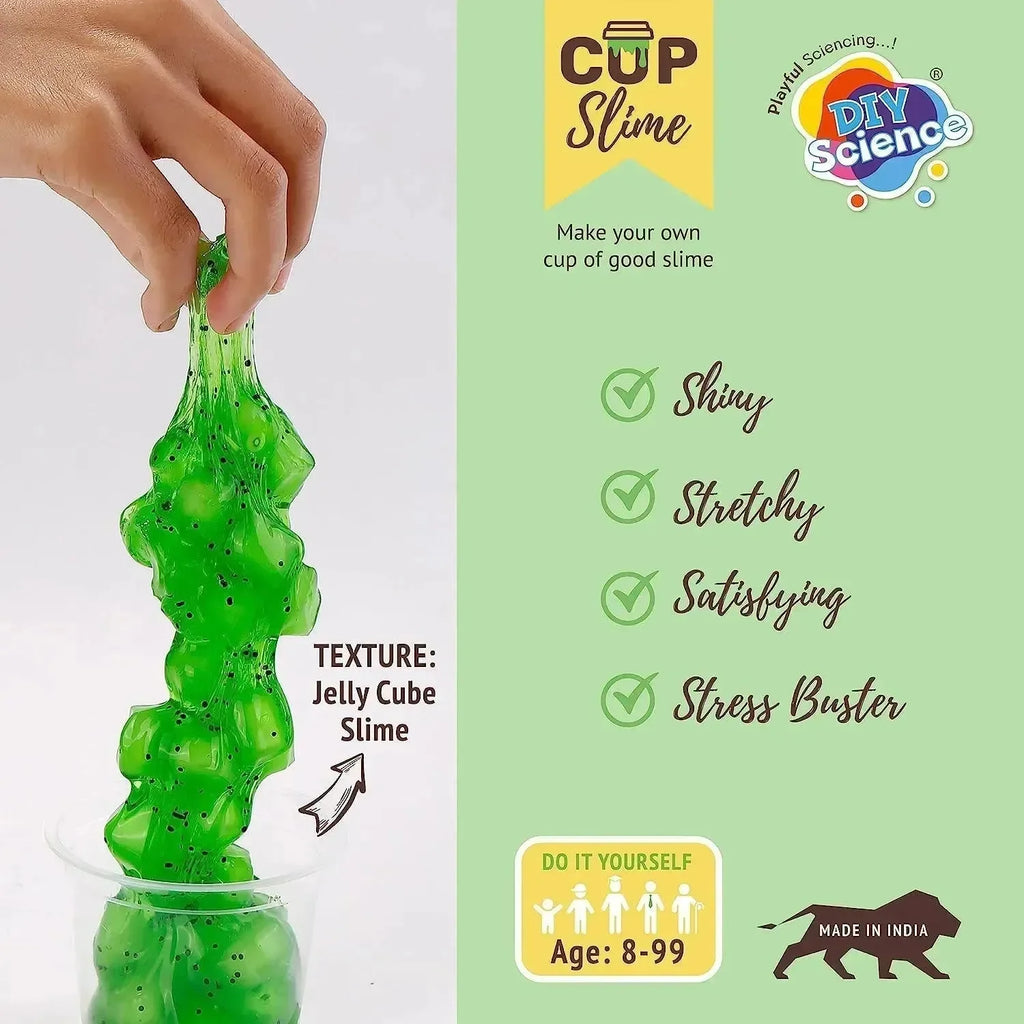 DIY Science Kiwi Cube Slime Kit – Colorful, Scented Slime Making Kit for Kids with Fun Kiwi Add-ins, Safe & Non-Toxic, Ideal for Gifting & STEM Learning - Naivri