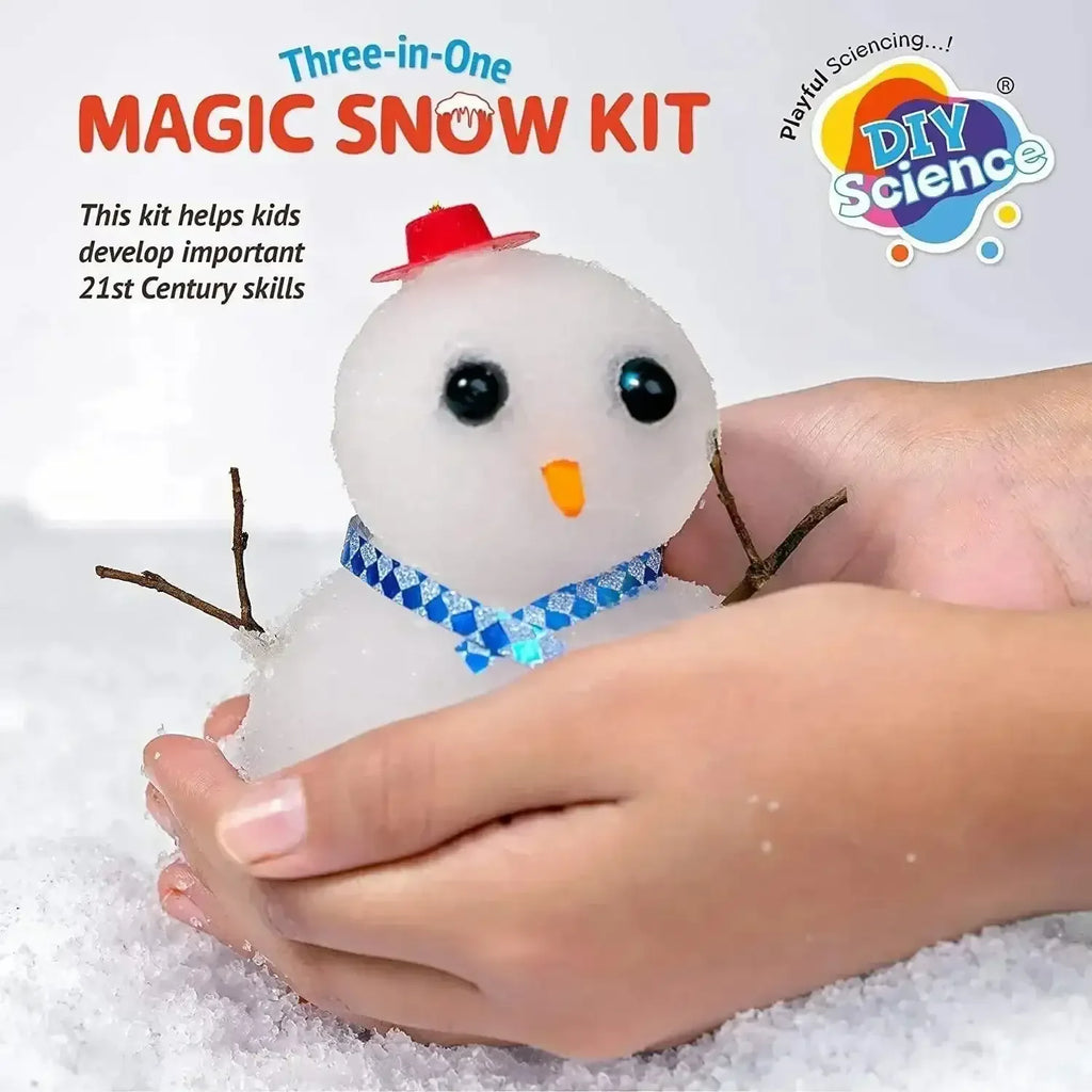 DIY Science Magic Snow Kit Three In One – Reusable, Expandable, Colorable Snow Powder Kit | STEM Science Toy for Kids 6+ - Naivri