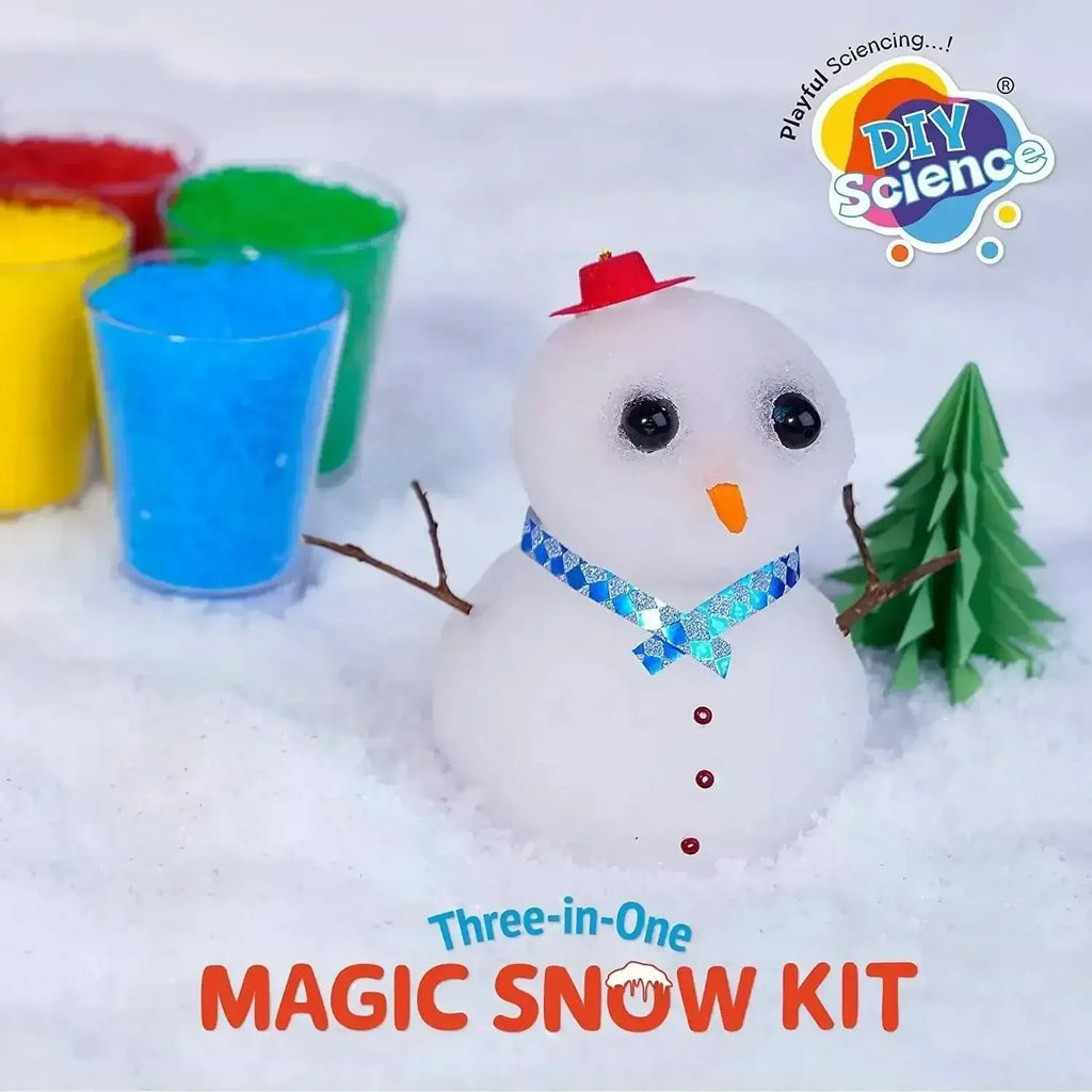 DIY Science Magic Snow Kit Three In One – Reusable, Expandable, Colorable Snow Powder Kit | STEM Science Toy for Kids 6+ - Naivri