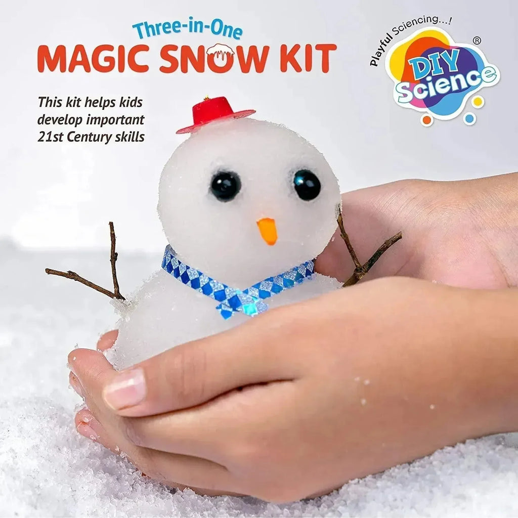 DIY Science Magic Snow Kit Three In One – Reusable, Expandable, Colorable Snow Powder Kit | STEM Science Toy for Kids 6+ - Naivri