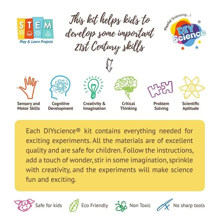 DIY Science® Mint Chocolate Butter Slime Kit | Fluffy, Scented Slime Making Kit for Kids | Non-Toxic DIY STEM Craft Activity | Sensory Play Kit for Ages 8+ | Includes PVA Glue, Clay, Choco Sprinkles & More - Naivri