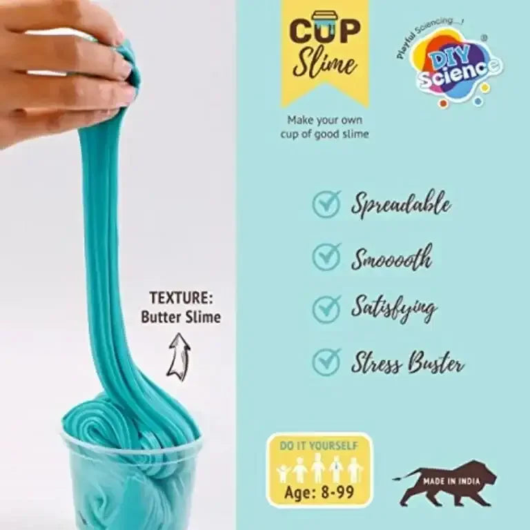 DIY Science® Mint Chocolate Butter Slime Kit | Fluffy, Scented Slime Making Kit for Kids | Non-Toxic DIY STEM Craft Activity | Sensory Play Kit for Ages 8+ | Includes PVA Glue, Clay, Choco Sprinkles & More - Naivri