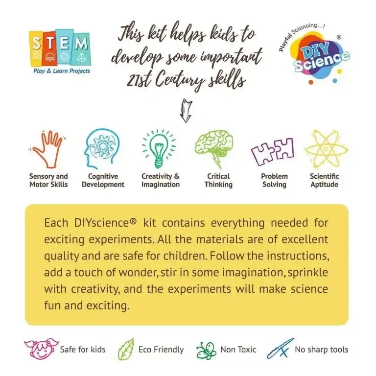 DIY Science® Mint Chocolate Butter Slime Kit | Fluffy, Scented Slime Making Kit for Kids | Non-Toxic DIY STEM Craft Activity | Sensory Play Kit for Ages 8+ | Includes PVA Glue, Clay, Choco Sprinkles & More - Naivri