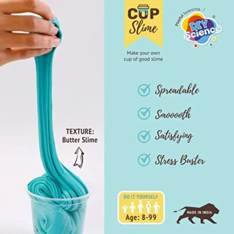 DIY Science® Mint Chocolate Butter Slime Kit | Fluffy, Scented Slime Making Kit for Kids | Non-Toxic DIY STEM Craft Activity | Sensory Play Kit for Ages 8+ | Includes PVA Glue, Clay, Choco Sprinkles & More - Naivri