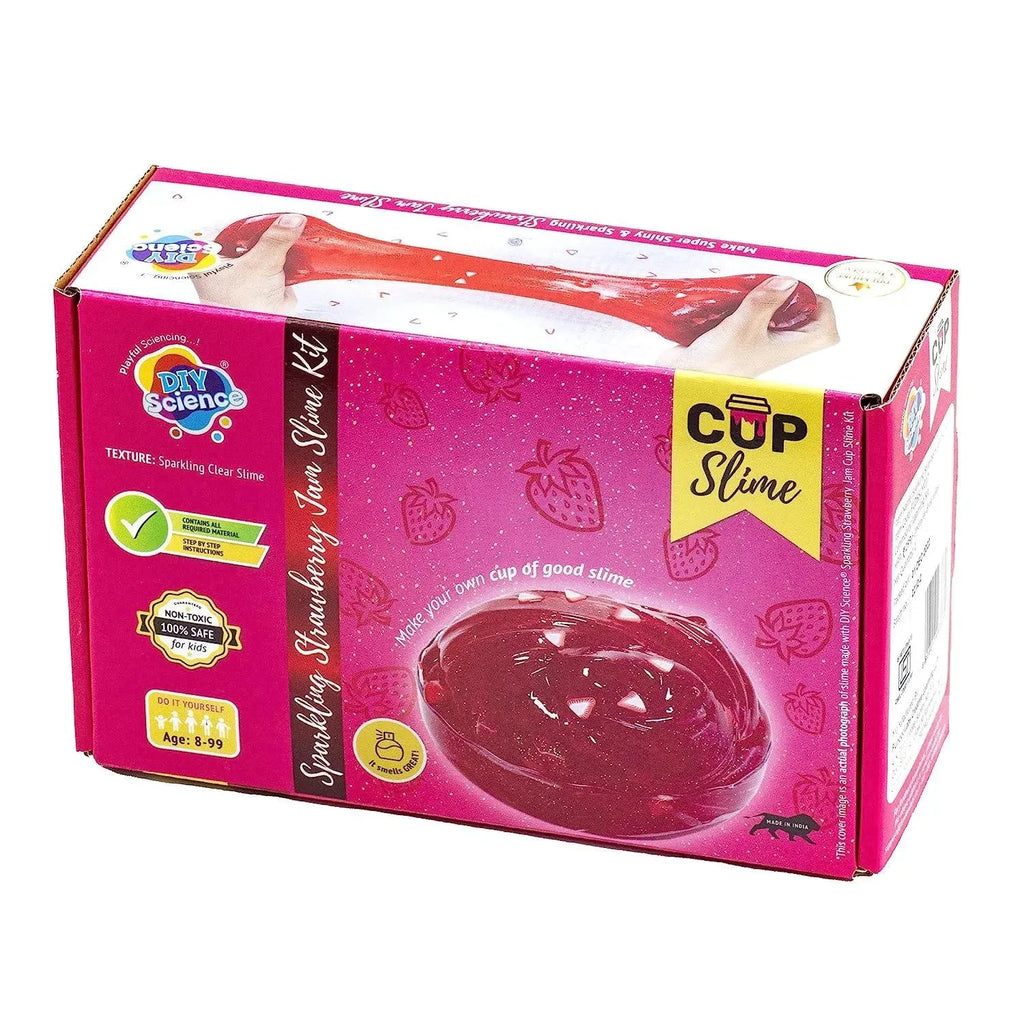 Diy Science Sparkling Strawberry Jam Slime Kit - Naivri