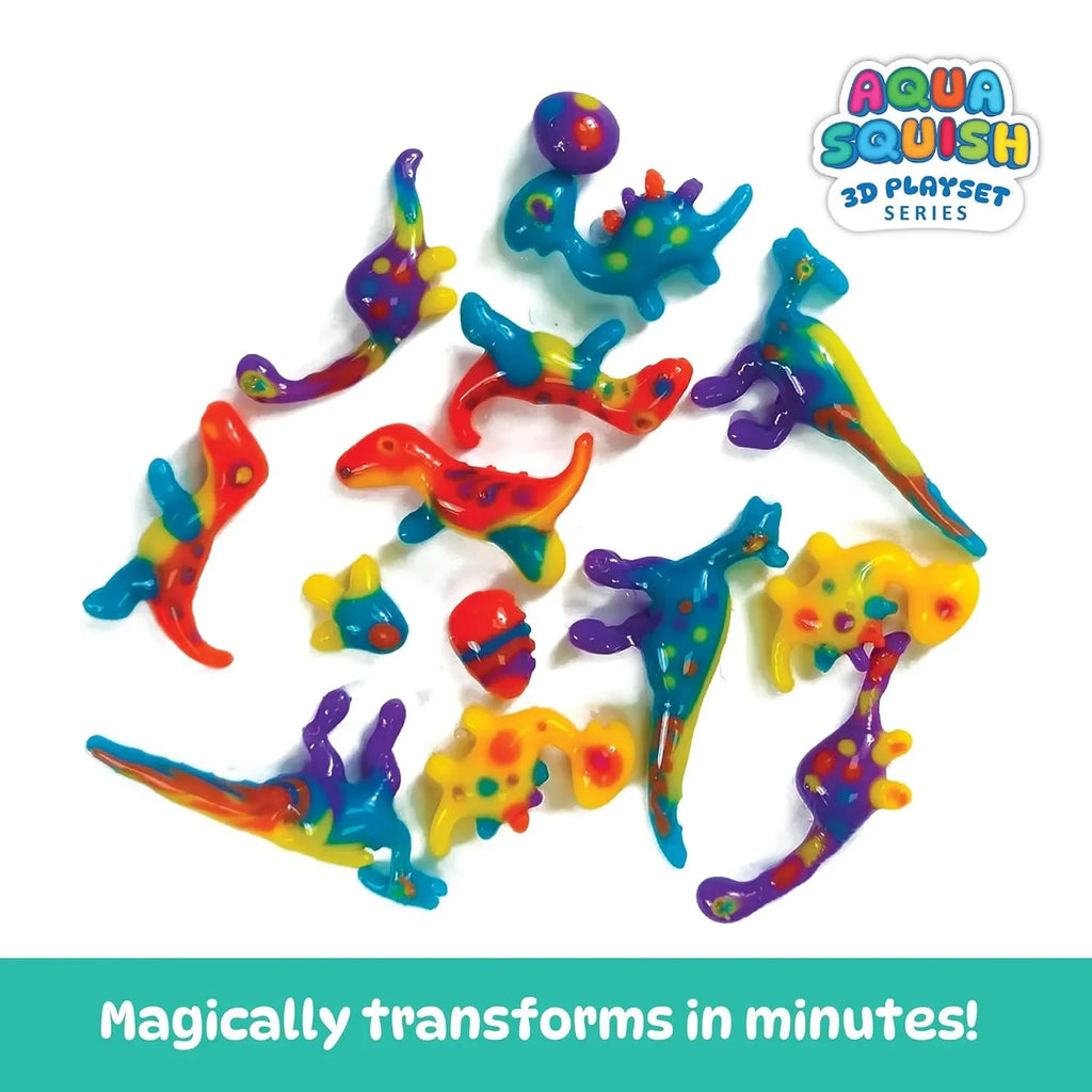 DIYScience® Dinosaur Planet Aqua Squish Kit | Make More Than 20 3D Colorful Soft and Squishy Dinosaurs | Magic Water Elf Gel Toys for Girls and Boys | 4 Dinosaur Moulds | Ideal for Birthday Gift - Naivri