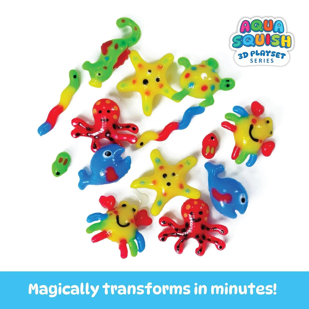 DIYScience® Ocean World Aqua Squish Kit | 3D Sea Creatures Creation Set | Educational Magic Water Gel Toy Kit for Boys and Girls | Ideal Birthday Gift - Naivri
