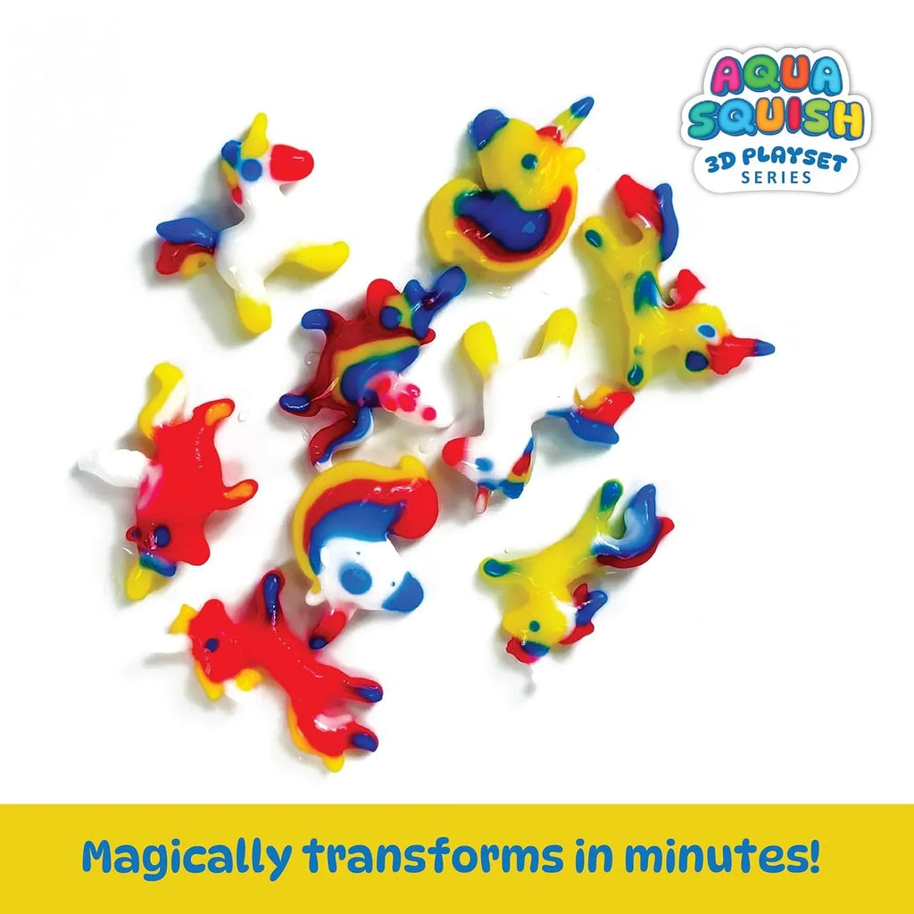 DIYScience® Unicorn Paradise Aqua Squish Kit | Make More Than 25 3D Colorful Soft and Squishy Unicorns | Magic Water Elf Gel Toys for Girls and Boys | 4 Unicorn Moulds | Ideal Birthday Gift - Naivri