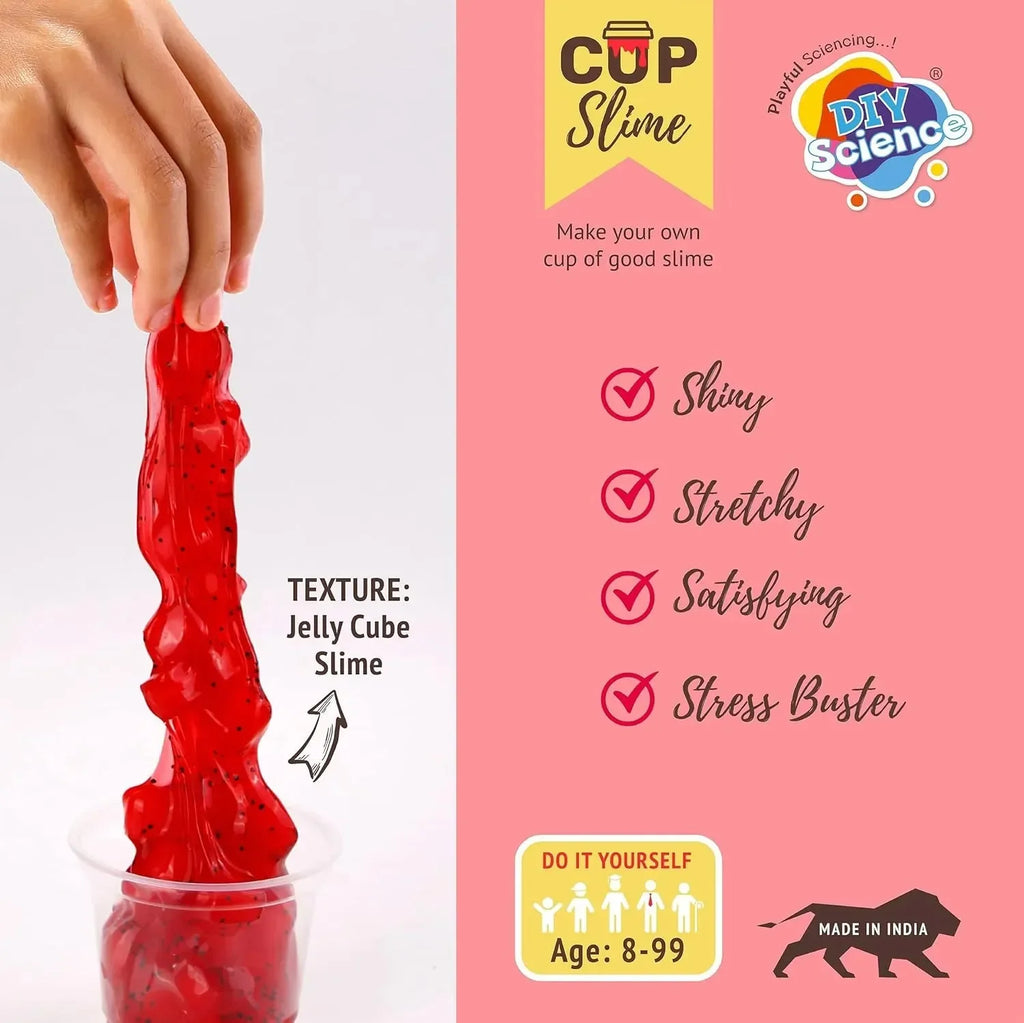 DIYScience Watermelon Jelly Slime Kit – Scented, Glossy Slime Kit for Kids 8+ | Non-Toxic & Complete DIY Set - Naivri