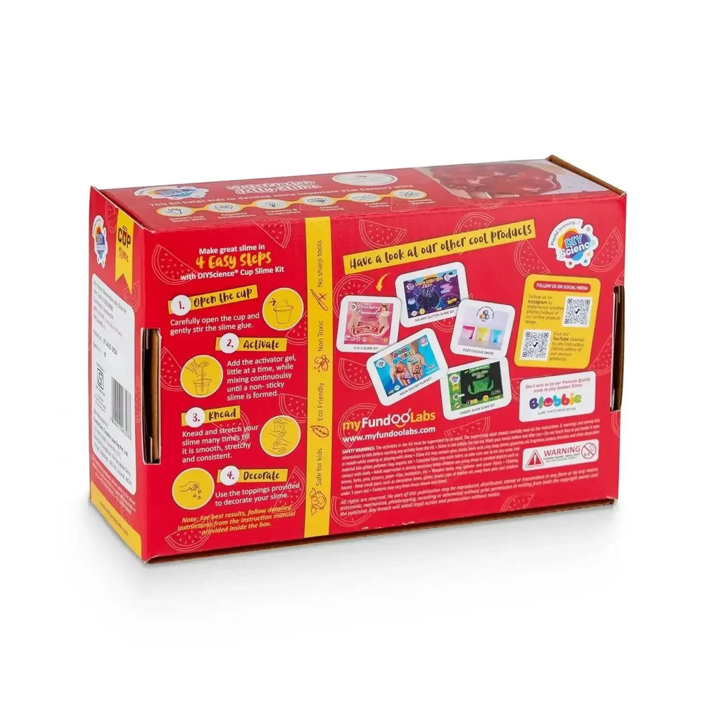 DIYScience Watermelon Jelly Slime Kit – Scented, Glossy Slime Kit for Kids 8+ | Non-Toxic & Complete DIY Set - Naivri