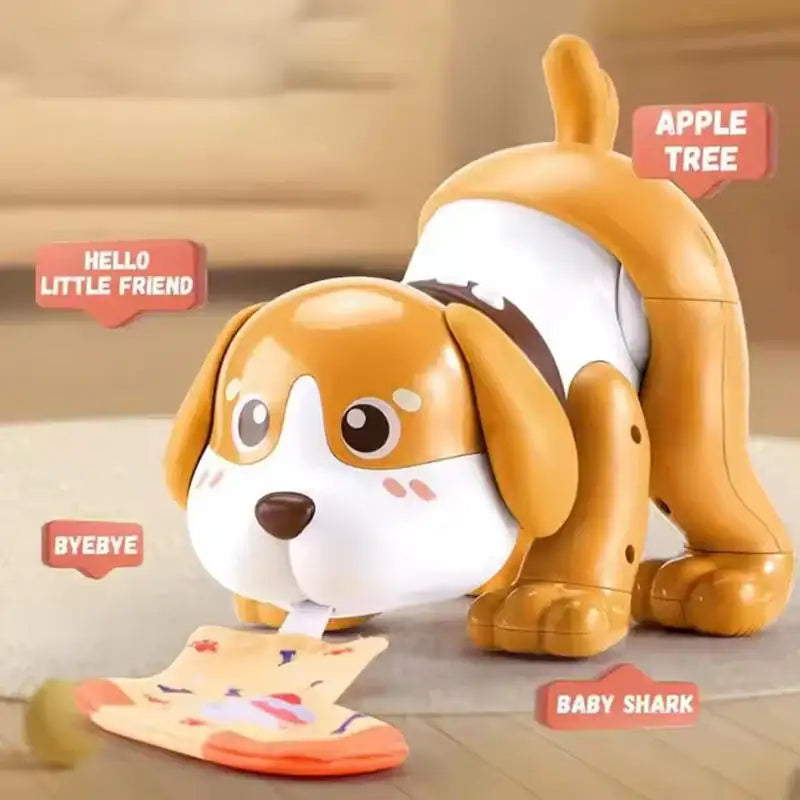 Cute Pet Beibei Animated Music Puppy – Interactive Light & Sound Walking Toy (Ages 3+) - Naivri