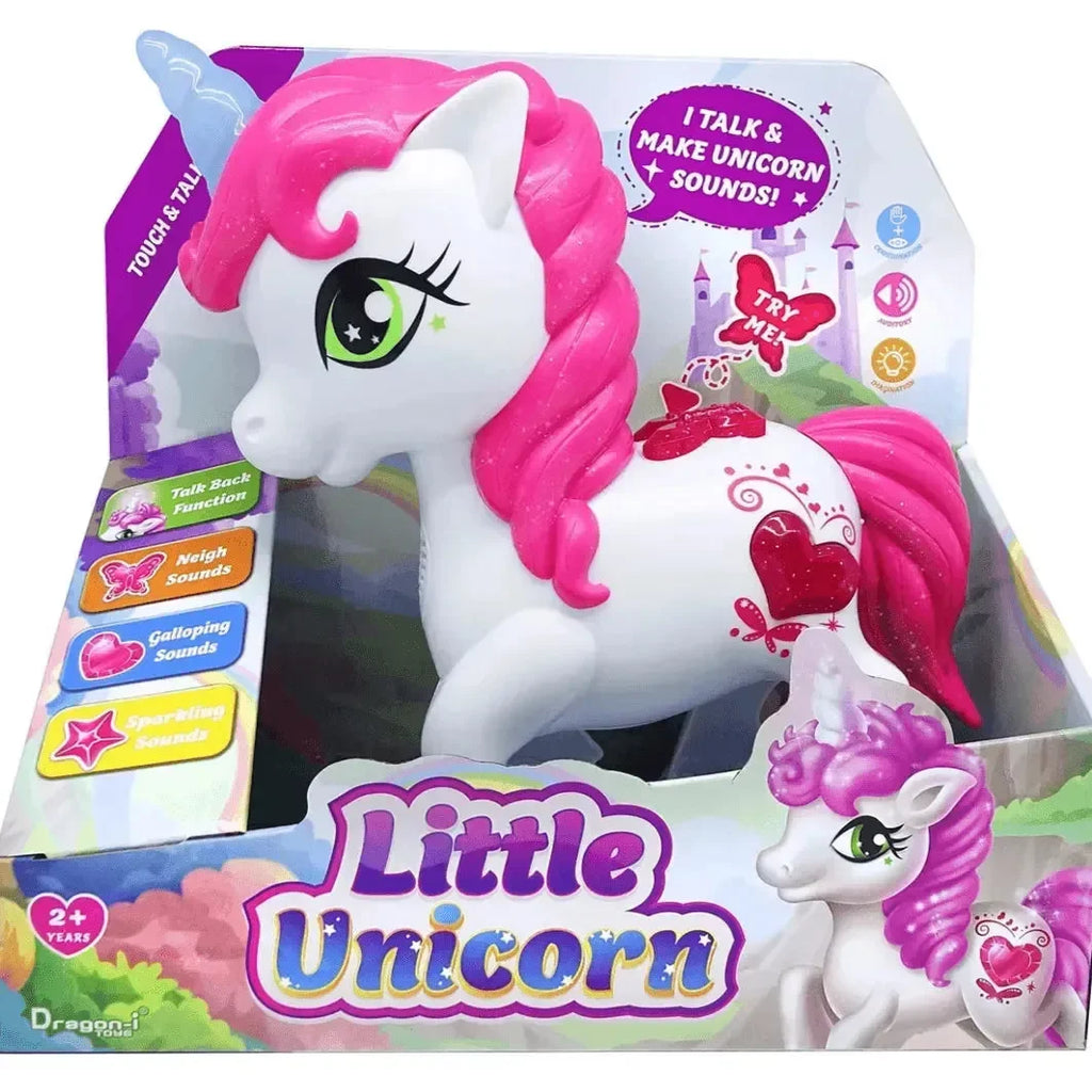 Dragon i Toys Little Unicorn – Interactive Talking Unicorn Toy with Sounds and Movements - Naivri