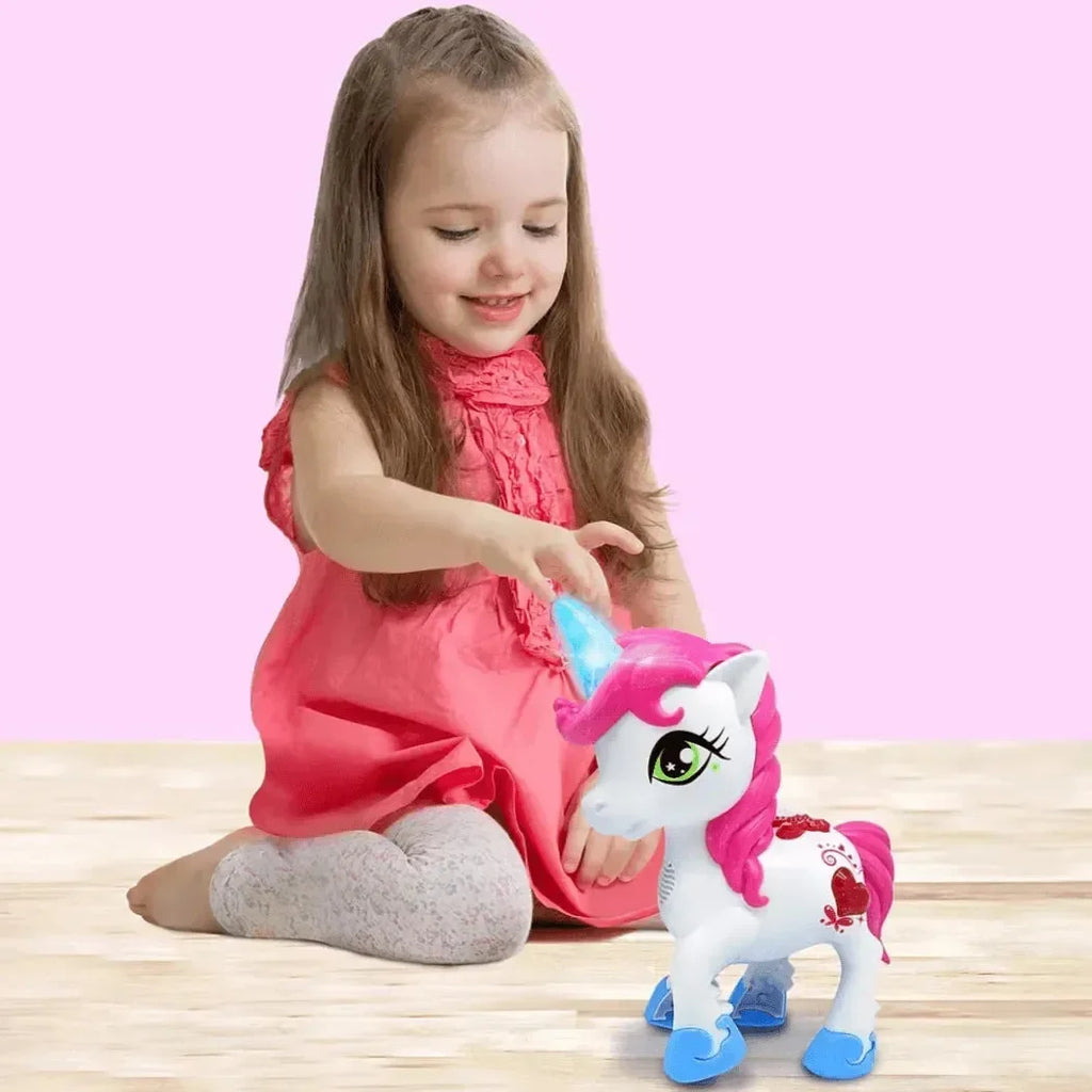 Dragon i Toys Little Unicorn – Interactive Talking Unicorn Toy with Sounds and Movements - Naivri