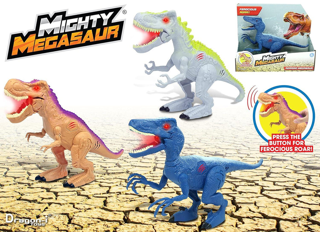 Dragon i toys Mighty MEGASUAR Roaring Raptor Blue - Naivri