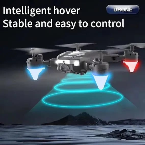 Drone J2 Foldable FPV Drone with Dual Camera, Obstacle Avoidance, Altitude Hold, Headless Mode, 15 Min Flight Time | Compact Portable RC Quadcopter for Beginners & Kids - Naivri