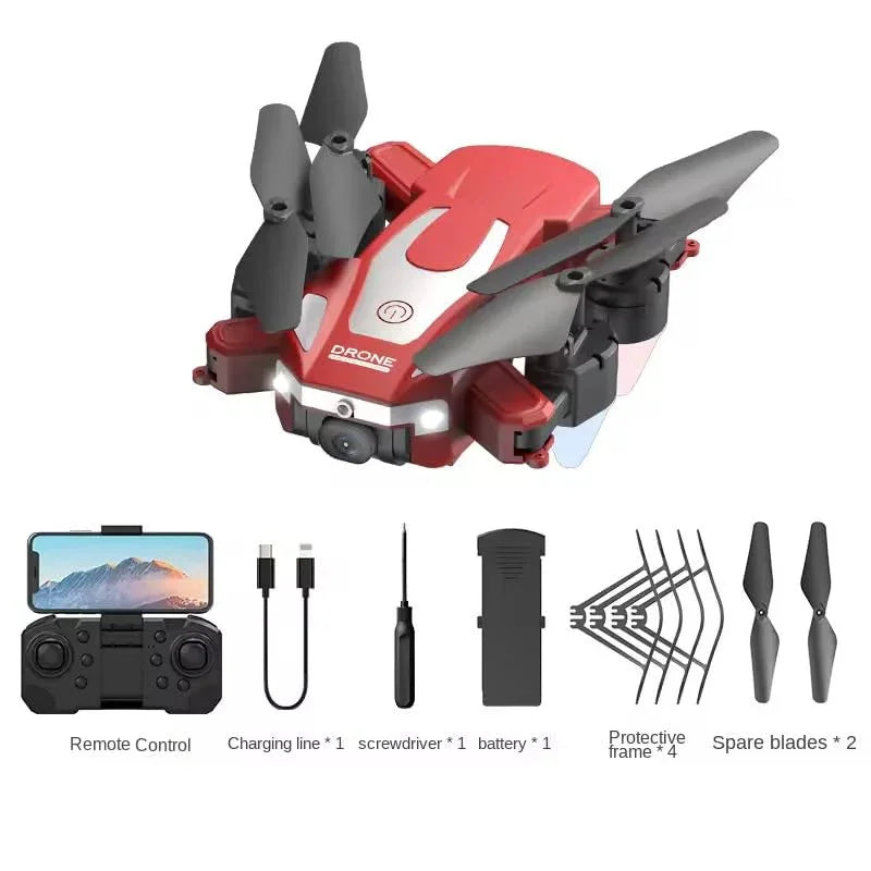 Drone J2 Foldable FPV Drone with Dual Camera, Obstacle Avoidance, Altitude Hold, Headless Mode, 15 Min Flight Time | Compact Portable RC Quadcopter for Beginners & Kids - Naivri