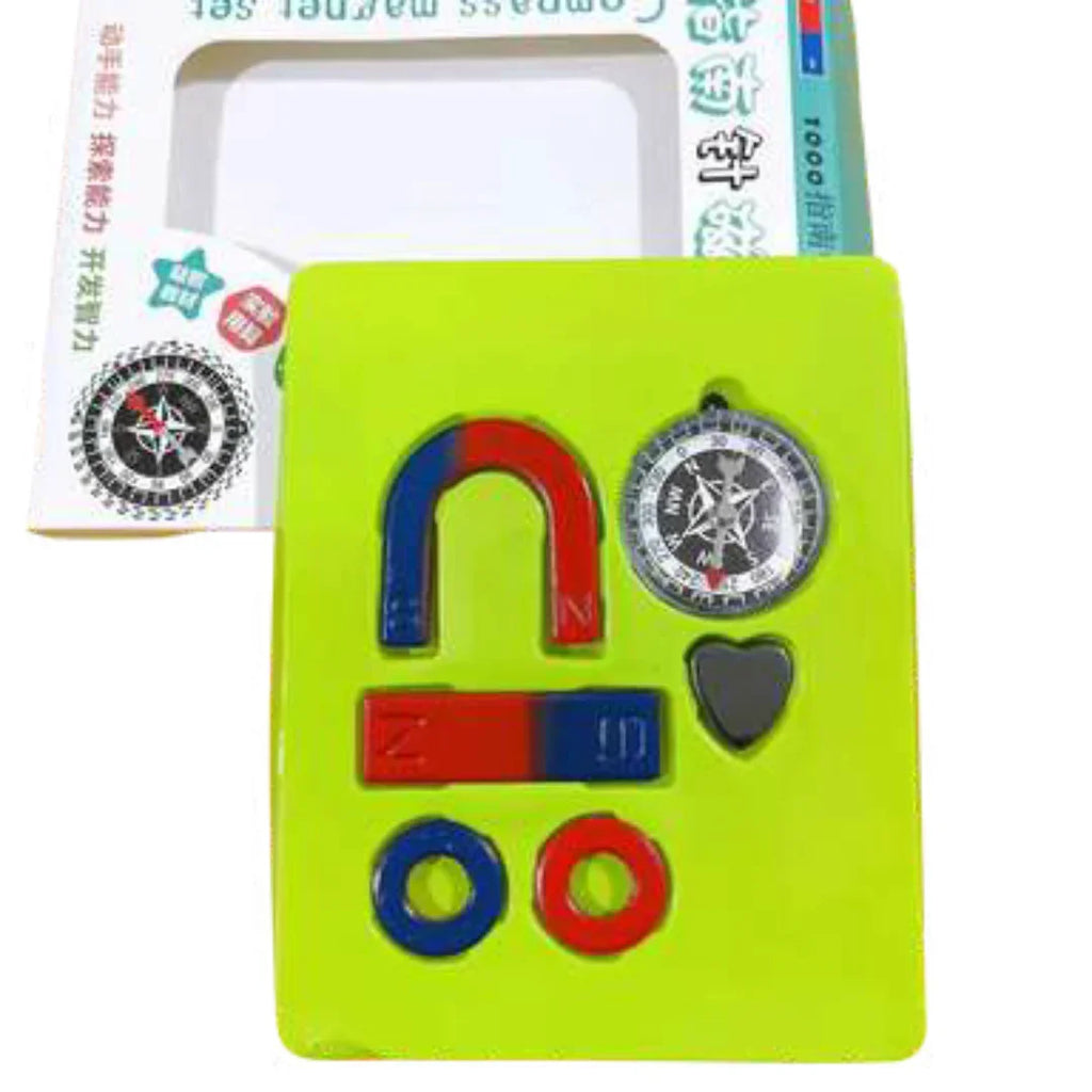 EduSpark Magnetic Learning & Compass Discovery Kit – Fun Science Exploration Set for Kids 3+ - Naivri
