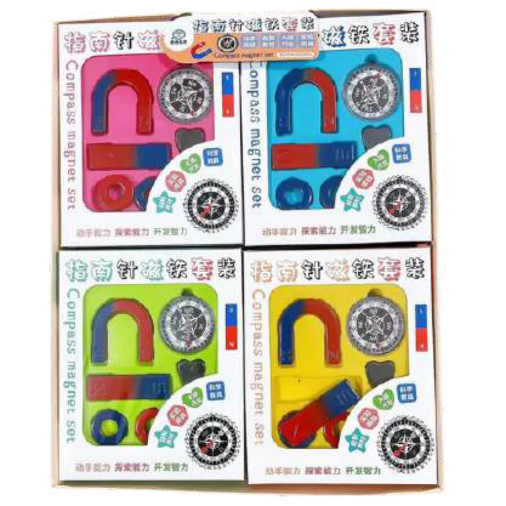 EduSpark Magnetic Learning & Compass Discovery Kit – Fun Science Exploration Set for Kids 3+ - Naivri