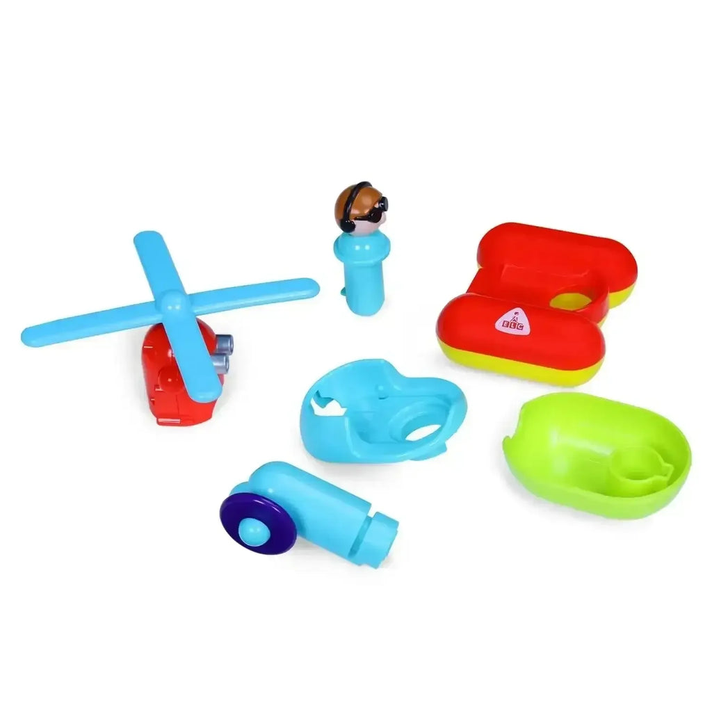 ELC Build and Play Helicopter – Construction Toy Set for Kids with Tool-Based Assembly, Motor Skill Development & Educational Play - Naivri