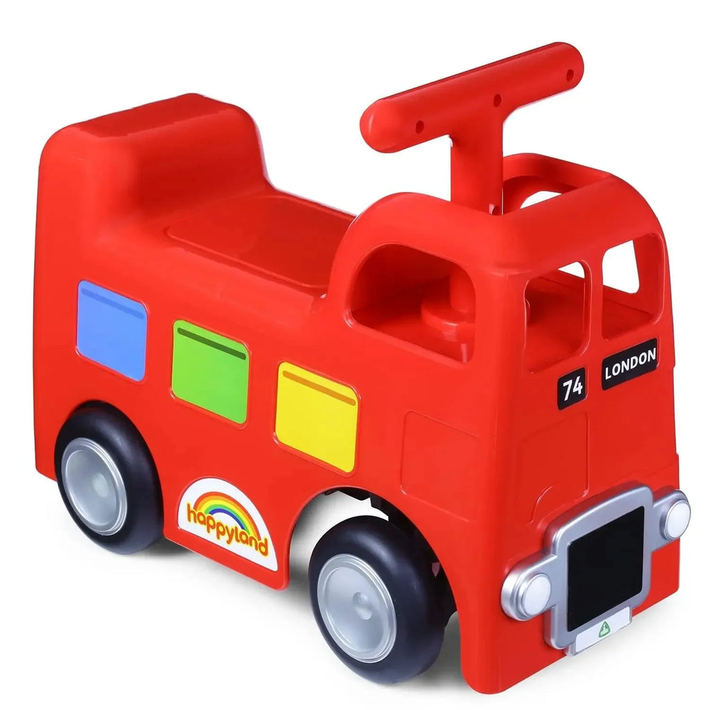 ELC Ride-On Bus – PVC Push Ride-On Toy for Toddlers with Steering and Durable Wheels - Naivri