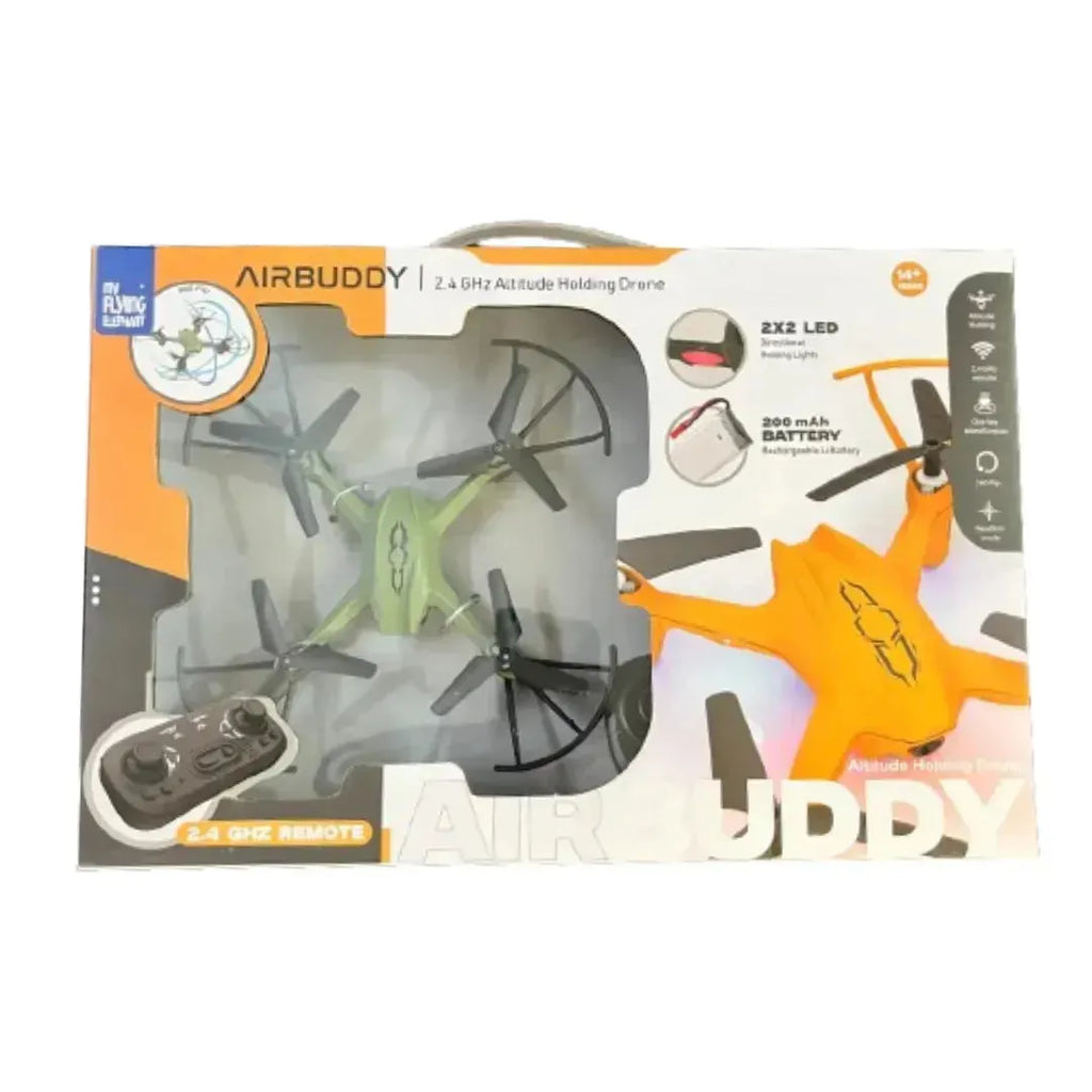 Electrobotic Air Buddy 2.4 GHZ Altitude Holding Drone Green - Naivri