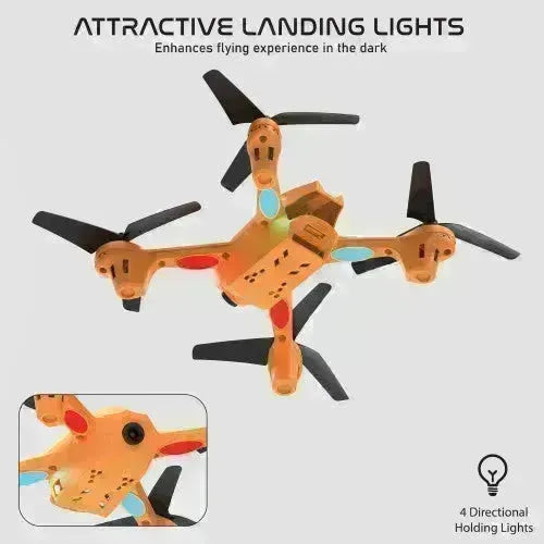 Electrobotic Air Buddy 2.4 GHZ Altitude Holding Drone Orange - Naivri