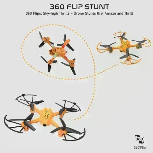 Electrobotic Air Buddy 2.4 GHZ Altitude Holding Drone Orange - Naivri