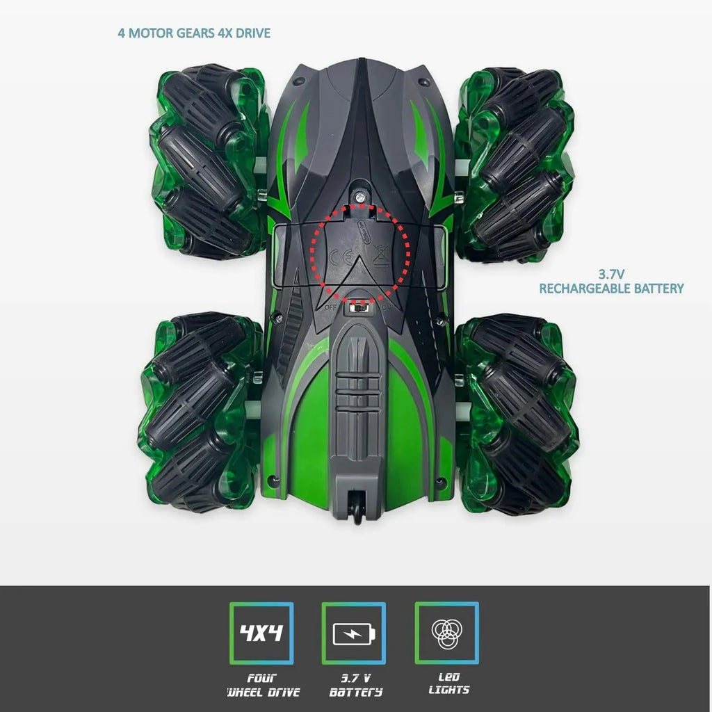 Electrobotic Blaze Storm Stunt Drift Car Green - Naivri