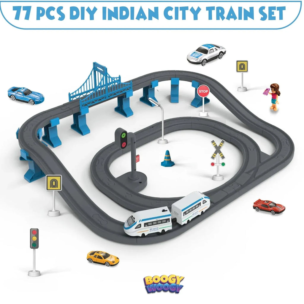 Electrobotic Boogy Woogy Bharat Express Train Set 77pcs - Naivri