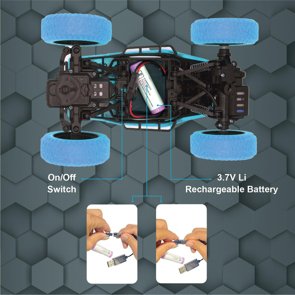 Electrobotic Duzter 4.0 the Off Roader Car Blue - Naivri