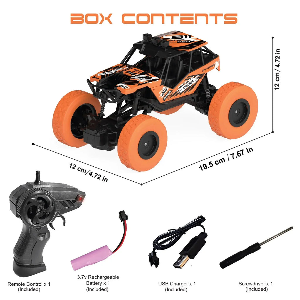 Electrobotic Duzter 4.0 the Off Roader Car Orange - Naivri