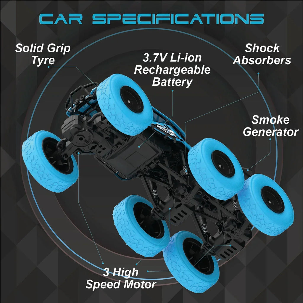 Electrobotic Duzter Off-Roader RC Car – Smoker, Rechargeable, 4+ Years - Naivri